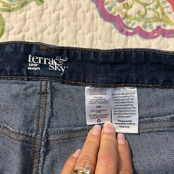 terra & sky, Jeans, size 18W straight leg - Picture 3 of 8